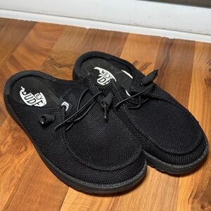 Hey Dude Men's Black Loafers